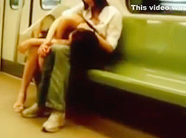 Asian make out in metro...