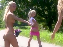 Sexy teens kinky public nude flashing...