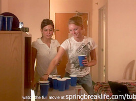 Springbreaklife Video Labor Day Topless Beer Pong...