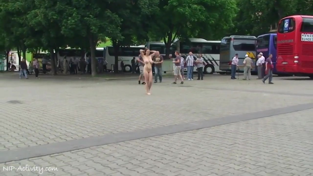 Anja Nude In Public