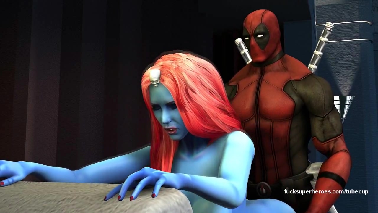 Deadpool and Mystic - Blue Slut