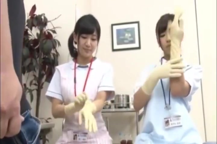 Asian Nurse Latex Gloves