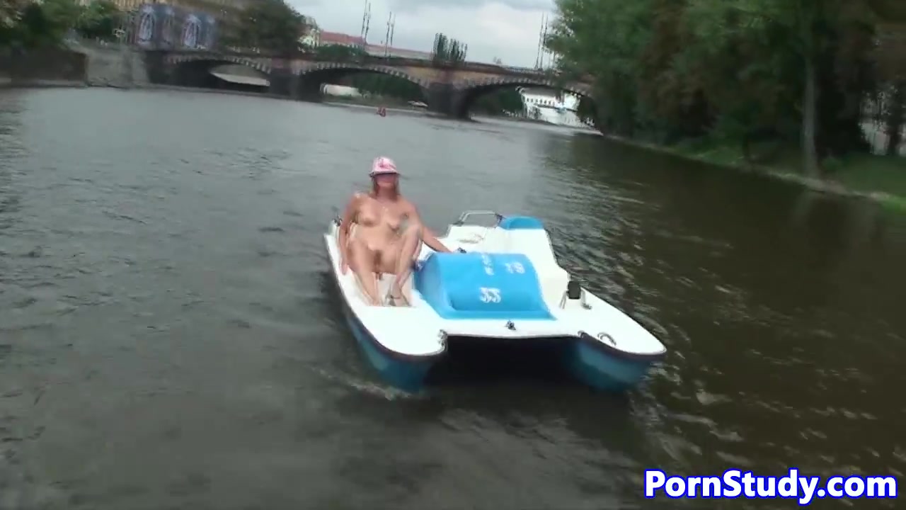 Public Nude Fetish Eurobabe Rides Waterbike